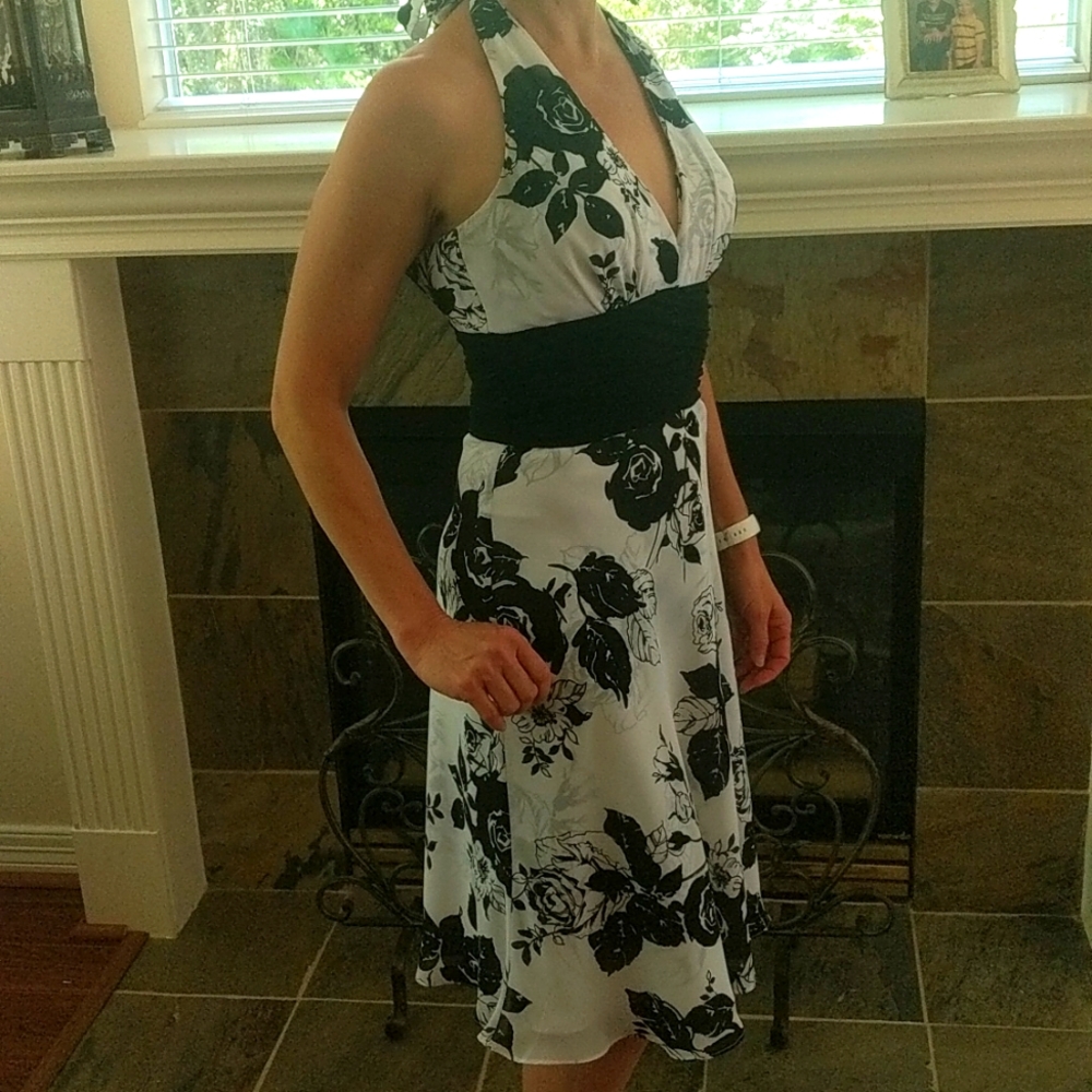 White House Black Market Halter Dress Size 2